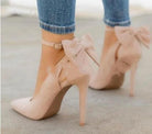 Women's bow stiletto heels