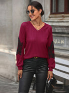 Women's new solid color knitted sweater bottoming top