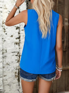 Women's new style casual solid color V-neck vest top