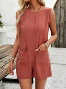 Women's new style casual solid color jumpsuit