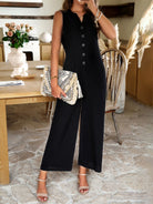 Women's new style elegant solid color jumpsuit