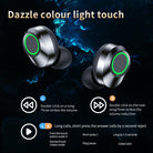 YD03 Wireless Bluetooth Headset TWS Large Screen Smart Digital Display In Ear Breathing Light