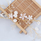 YJ612 bride hair headdress flower crystal beads handmade headwear hairpin wedding accessories side clamp