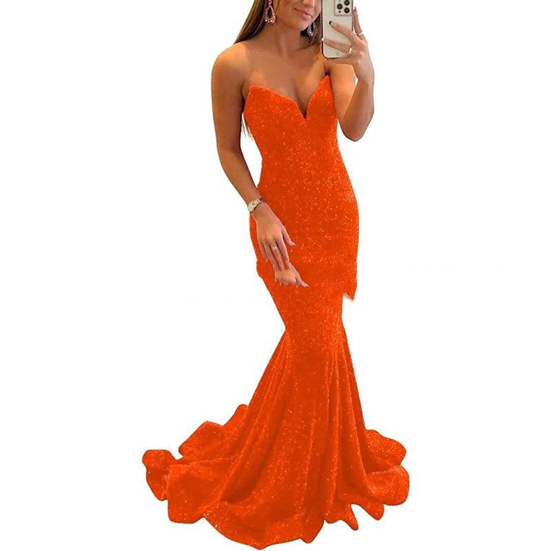 Sequin Evening Dresses For Women Formal Sexy Long Prom Party Gowns - Bloomjay