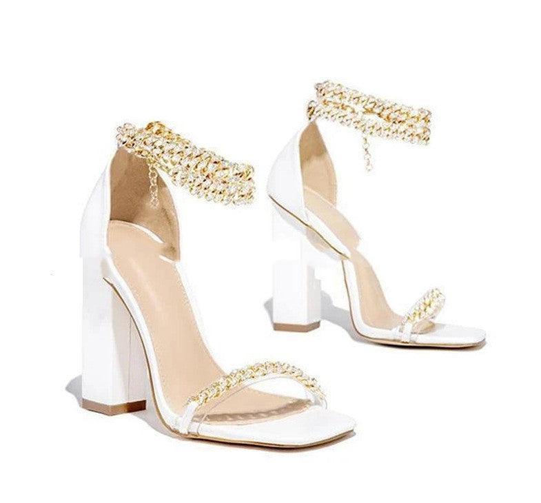 Ladies Sandals Summer Casual Sexy Chains Shoes Women - Bloomjay