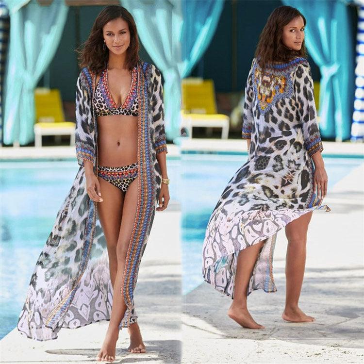 Fashion Vacation Sun Shirts Bikini Cover Ups - Bloomjay