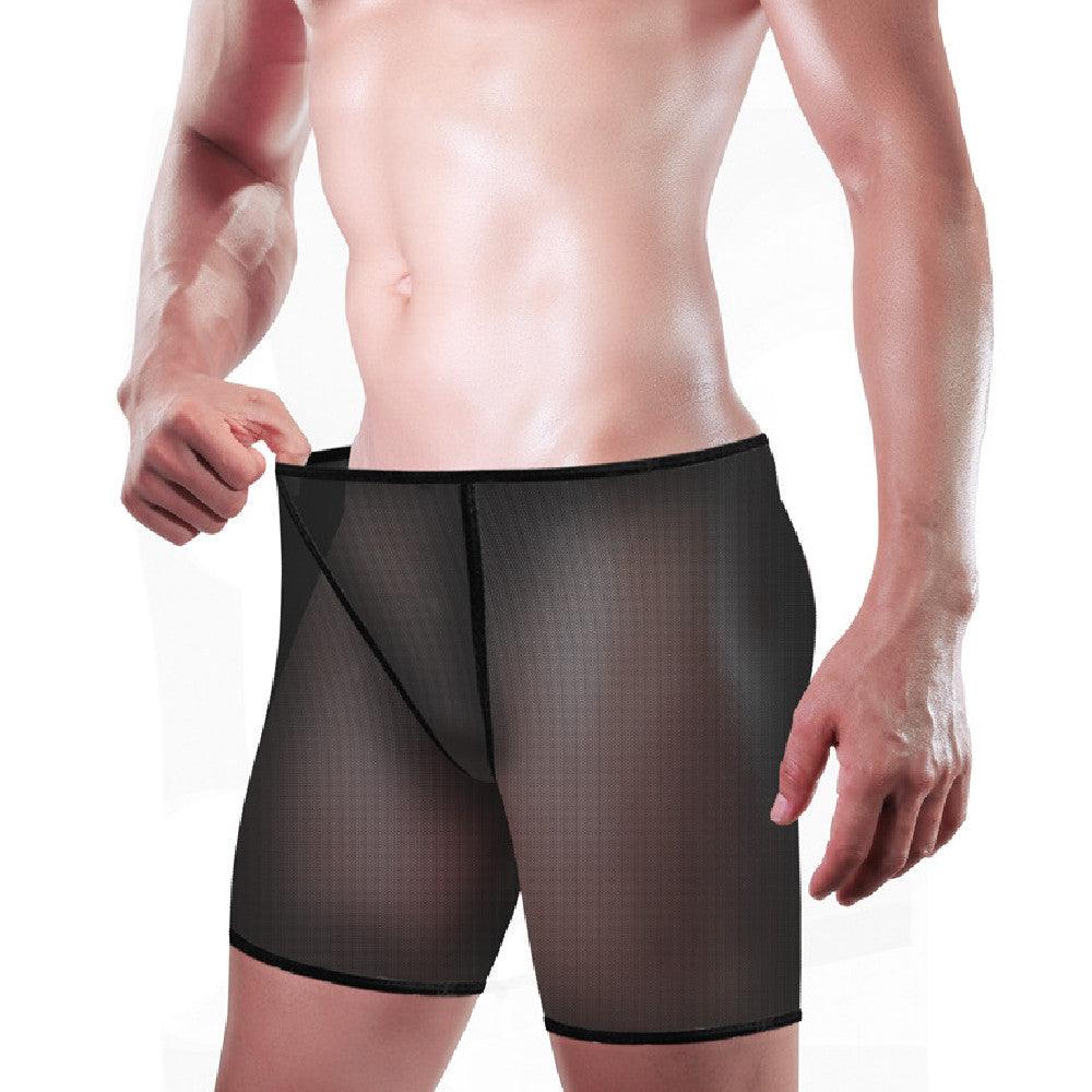 Men's Sexy Underwear Underwear Fine Mesh Big Boxer Underwear - Bloomjay
