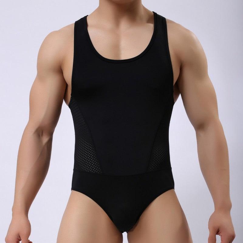 Sports One Piece Shapewear Body Shape Swimming Underwear Men - Bloomjay