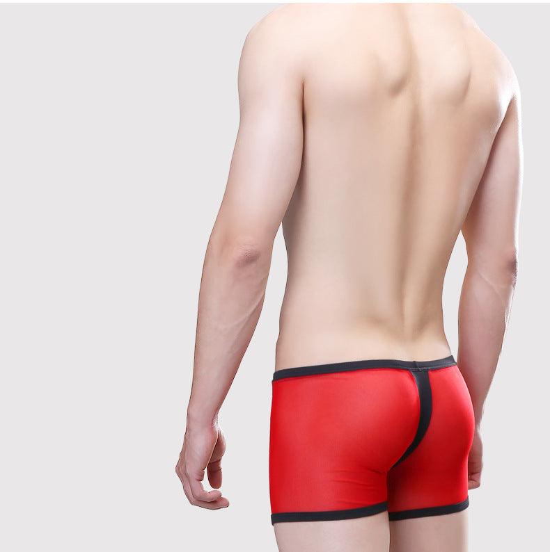 Sexy And Breathable Transparent Mesh Comfortable Boxers - Bloomjay