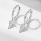 Elevate your style with these IG-style geometric earrings crafted from sterling silver, featuring lavish 18k gold plating and a touch of brilliance from rhodium. - Bloomjay