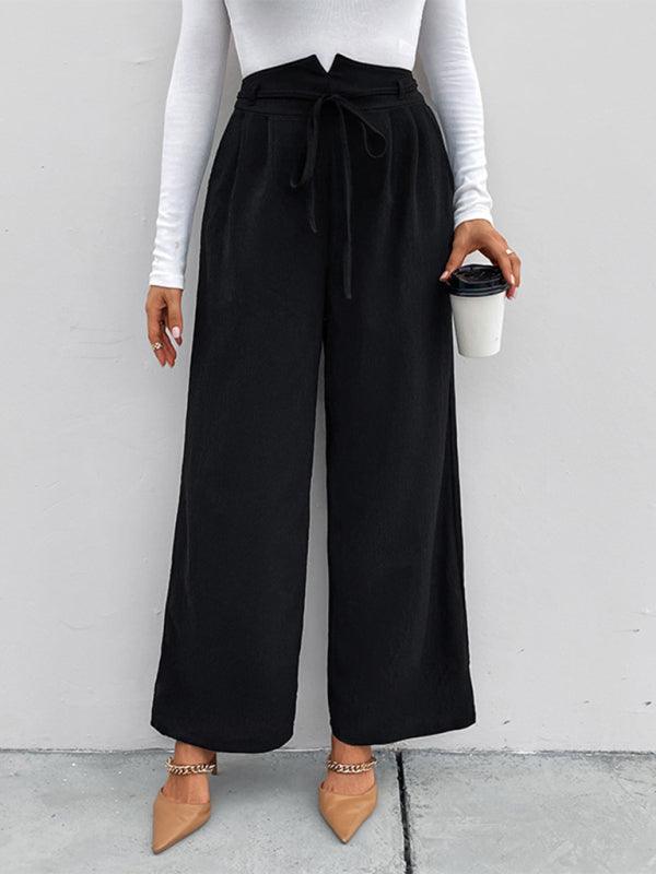 Experience comfort and style with our Women's Elastic Loose Wide Leg Long Pants, designed for an effortlessly chic and relaxed look. - Bloomjay